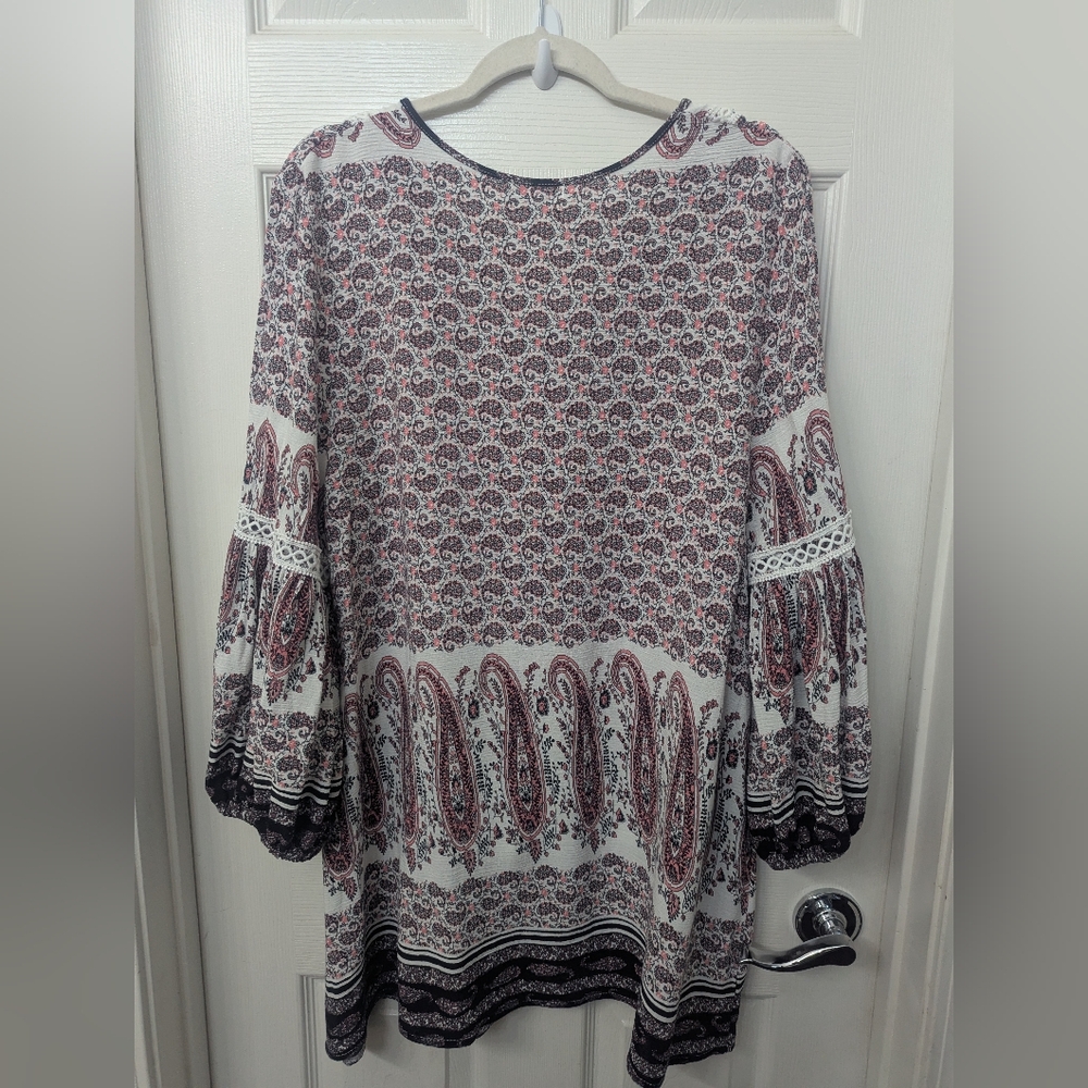 Bohemian Paisley Print 3X Top - Picture 7 of 7